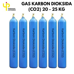 Tabung Gas Karbondioksida CO2 20–25 Kg untuk Minuman dan Industri 