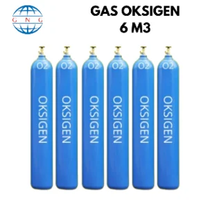 Gas Oksigen 6 m³ untuk Industri dan Medis Tabung 