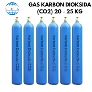 Gas Karbondioksida (CO₂) Food Grade Industri Tabung 20–25 Kg