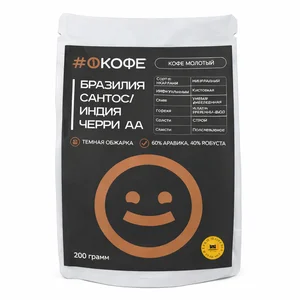 Kopi Bubuk Dark Roast Blend Arabika Robusta Brazil India 200g