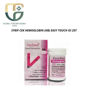 STRIP CEK HEMOGLOBIN (HB) EASY TOUCH ISI 25T / Alat kesehatan disposable