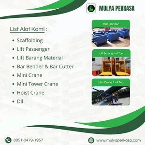 Rental Sewa Passenger Hoist Jakarta Timur Alimak 1-4 Ton 085134791957