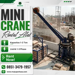 Rental Sewa Mini Crane Bandung 1 - 2 Ton 0851-3479-1957