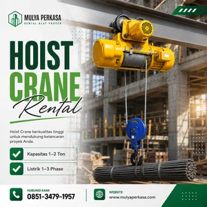 Sewa Hoist Crane Jakarta Hoist Electric 1-2 Ton 085134791957