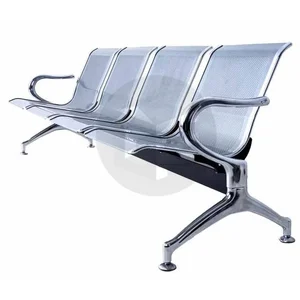 Kursi Tunggu Stainless Bandara 4 seat kokoh anti karat anti rayap Kursi Tunggu