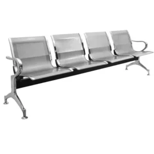 Kursi Tunggu Stainless Bandara 4 seat kokoh anti karat anti rayap Kursi Tunggu