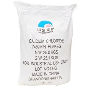 Calcium Chloride 74% Min Flakes Shandong Haihua - Kalsium Klorida Serpihan 25 kg