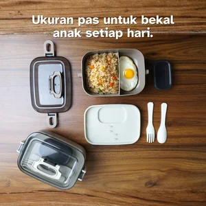 Kotak Makan Kantor Minimalis PP Food Grade Sekat Multifungsi
