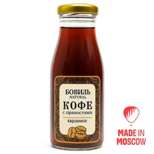 Minuman Kopi dengan bumbu Bovil ' Naturale