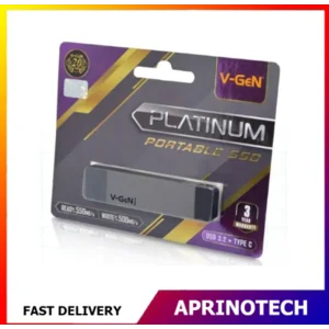 SSD V-GEN 2TB External SSD Portable USB 3.2 Type C VGEN - Aprinotech