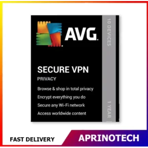 AVG Secure VPN 1 Year 10 Devices - Aprinotech