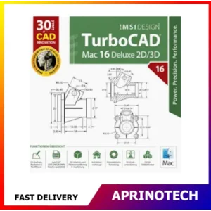 TurboCAD Mac 16 Deluxe 2D/3D Lifetime - Aprinotech