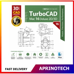 TurboCAD Mac 16 Designer 2D Lifetime - Aprinotech