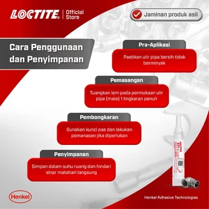 Henkel LOCTITE 577 Thread Sealant Lem Pipa Anti Bocor - 50 ml