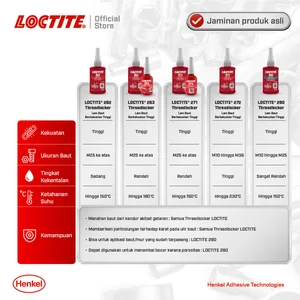 Henkel LOCTITE 271 Threadlocker Lem Baut - 50 ml