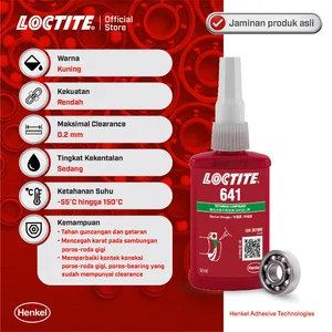 Henkel LOCTITE 641 Retaining Compound Lem Bearing Lem Shaft - 50 ml Bonding Agent