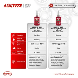 Henkel LOCTITE 641 Retaining Compound Lem Bearing Lem Shaft - 50 ml Bonding Agent