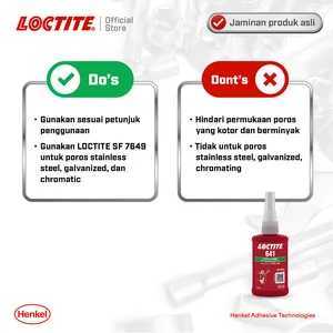 Henkel LOCTITE 641 Retaining Compound Lem Bearing Lem Shaft - 50 ml Bonding Agent