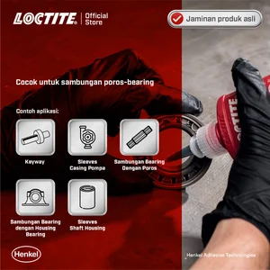 Henkel LOCTITE 641 Retaining Compound Lem Bearing Lem Shaft - 50 ml Bonding Agent