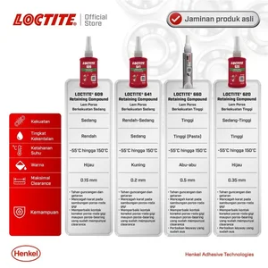 Henkel LOCTITE 660 Retaining Compound Lem Bearing Lem Shaft 50ml Bonding Agent