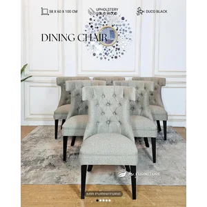 Kursi makan kaki kayu 58x60x100 cm - WA 082337158755 - Mr Furniture 