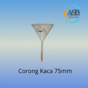 Funnel / corong kaca 75mm PYREX RRC