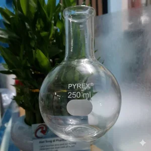 Labu Didih Pyrex 250ml Bagian Bawah Bulat
