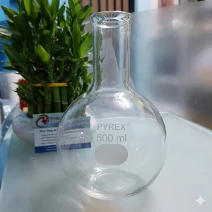 Labu Didih Pyrex 500ml Bagian Bawah Bulat