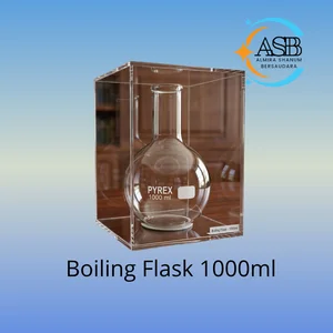 Labu Didih Pyrex 1000ml Bagian Bawah Bulat