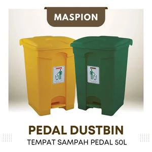 MASPION Pedal Dustbin - Tempat Sampah Pedal 50L B - TD 006