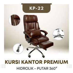 KURSI KANTOR PREMIUM - DENGAN PENYANGGA KAKI Cocok untuk Kursi Executive Direksi Direktur Bos Manajer - Kursi Kantor Putar Hidrolik