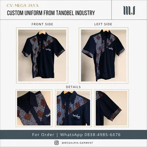 Vendor Konveksi Seragam Kerja Custom Motif Batik Perusahaan