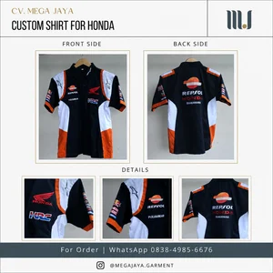 Seragam Perusahaan Custom Motorsport Lengan Pendek 