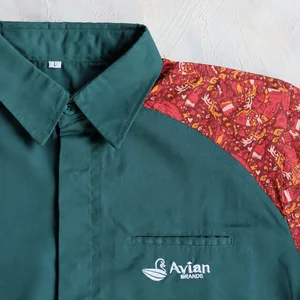 Baju Kerja Lapangan Custom Warna Motif Batik 
