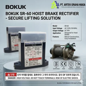 BOKUK SR-60 AC DC Rectifier Wire Rope Hoist  