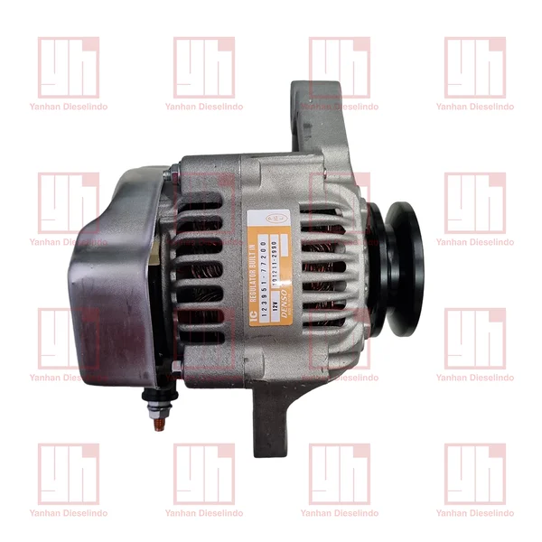 DINAMO AMPERE ALTERNATOR YANMAR 4TNV98 4TNV98T 123951-77200 55A 12V 