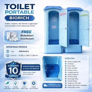 Toilet Portable BIORICH Tipe PREMIUM B WC Portable BIORICH MCK portable BIORICH PREMIUM B TOILET PRAKTIS/MODERN RAMAH LINGKUNGAN
