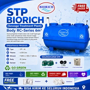 STP BIORICH RC-Series 6 m3 - Sewage Treatment Plant / IPAL Bio Septic Tank - Septic Tank Pengolahan Limbah Cair