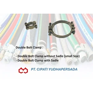 Double Bolt Clamp Klem Selang Industri dengan Pengencangan Baut Ganda