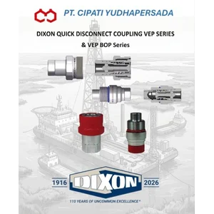 Dixon Quick Disconnect Coupling / Hydraulic Coupling (QDC) VEP Series & VEP BOP Series Kopling Hidrolik Quick Connect untuk Sistem Tekanan Tinggi