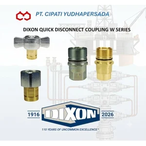 Dixon Quick Disconnect Coupling / Hydraulic Coupling (QDC) W Series Kopling Hidrolik Quick Connect untuk Sistem Tekanan Tinggi