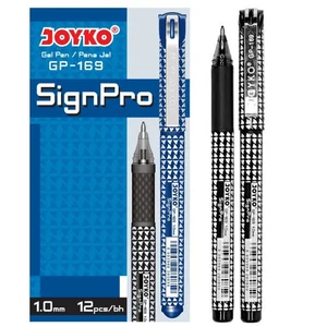 Pulpen dan Pensil Joyko Sign Pro GP-169 Gel Pen 1.0 mm - 1 lusin isi 12 pcs
