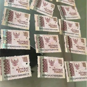 Materai Tempel 10.000 (Stamp Duty) Resmi PT. Pos Indonesia