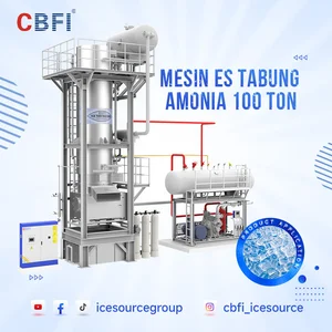 Mesin Es Tube CBFI AT100 dengan amonia - Kapasitas 60 80 95 100 Ton/Hari