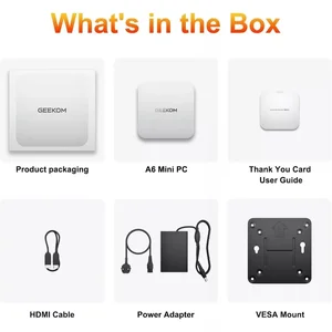 Geekom PC Mini Gaming A6 AMD Ryzen 7 6800H RAM 32GB DDR5 1TB SSD NVME Windows 11 Pro PC Upgradeable