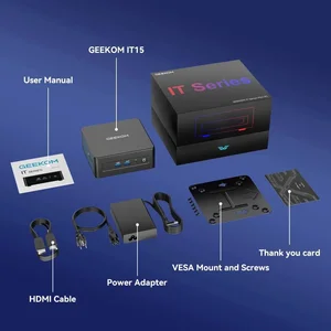 Geekom Mini PC Gaming IT15 Ultra 9 285H 32GB DDR5 2TB SSD Intel Arc 140T GPU Windows 11 Pro Wifi 7