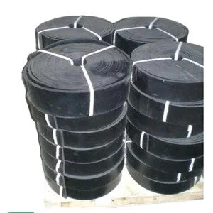 Rubber Skirt Hitam Shore A 50–55 20mm x 150mm x 10 Meter untuk Conveyor Industri