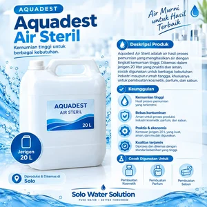 Aquades air steril untuk Industri Solo