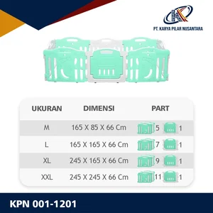 HDPE Children’s Playpen Panels  KPN 001-1201 M to XXL Sizes