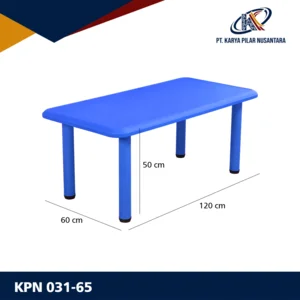 HDPE Rectangular Study Table Meja Anak / Meja Belajar KPN 031-65 120 x 60 x 50 cm